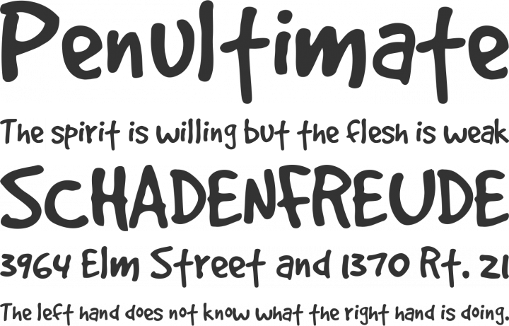 GoodDog Font Phrases