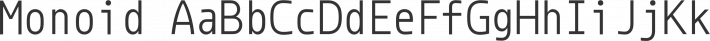 Monoid font family by Andreas Larsen