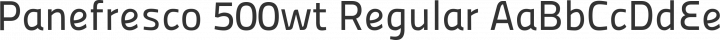 Panefresco 500wt Regular free font