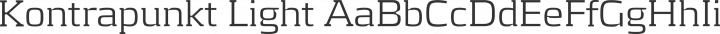 Kontrapunkt Light free font