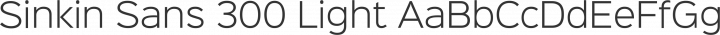 Sinkin Sans 300 Light free font