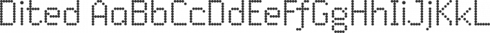 Dited font family by Jovanny Lemonad