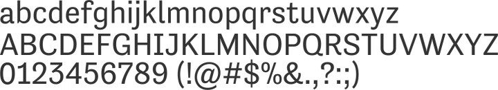 Tenso Font Specimen