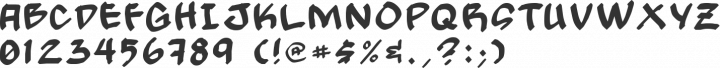 Gong! Font Specimen