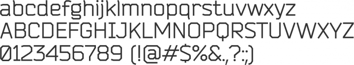 Bender Font Specimen