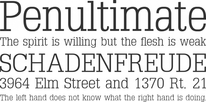 TypoSlabserif Font Phrases