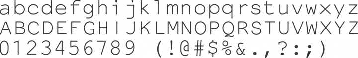 NotCourierSans Font Specimen