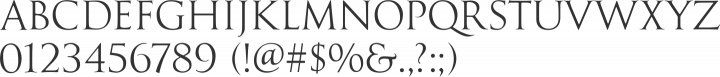 Goudy Trajan Regular Font Specimen