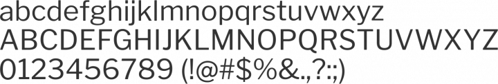 Libre Franklin Font Specimen