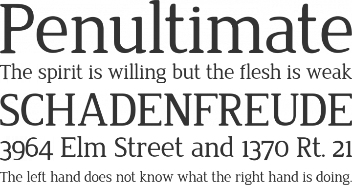 Jura Font Phrases