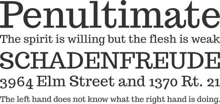 Trocchi Font Phrases