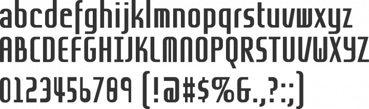 Grov Condensed Font Specimen