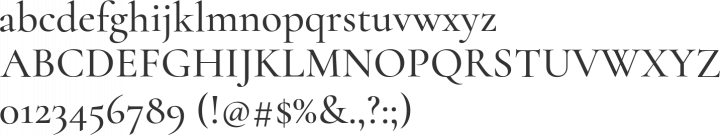 Cormorant Font Specimen