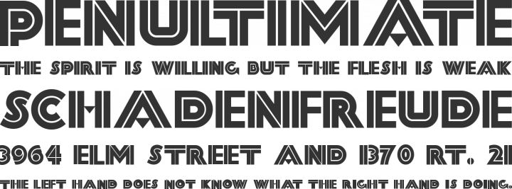 FortySecondStreet Font Phrases