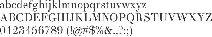 Theano Didot Font Specimen