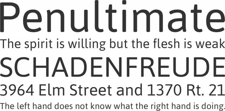 Asap Font Phrases
