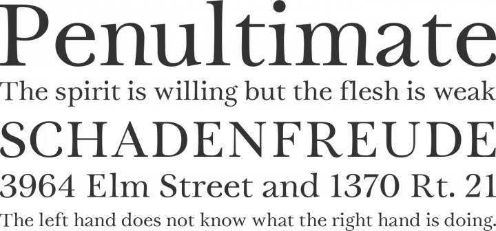 Tryst Font Phrases