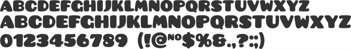 Pusab Font Specimen