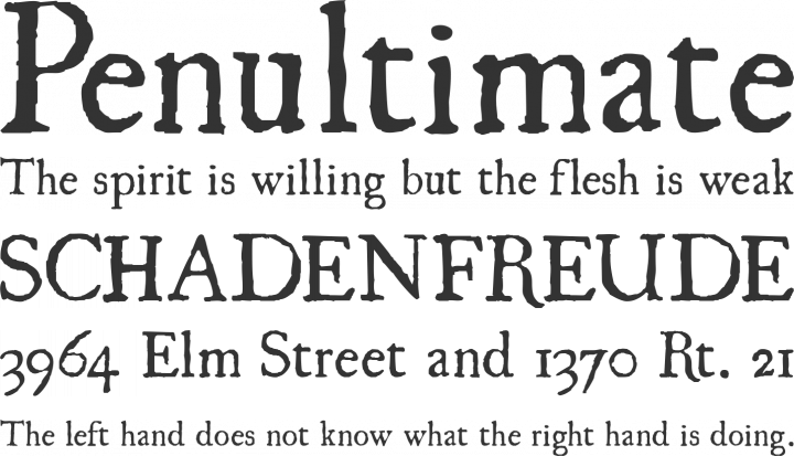UglyQua Font Phrases