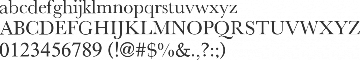New Athena Unicode Font Specimen