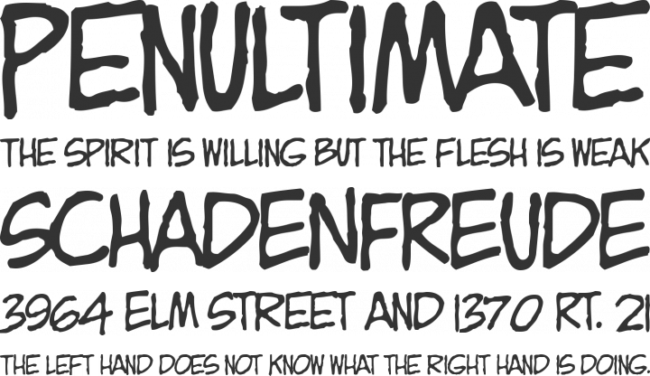 ZITZ Font Phrases