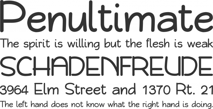 Qarmic Sans Font Phrases