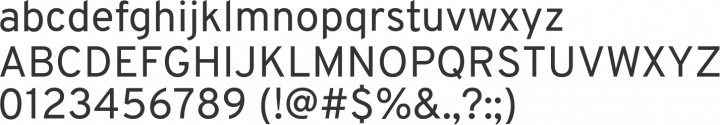 Overpass Font Specimen