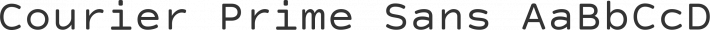 Courier Prime Sans font family by Quote-Unquote Apps