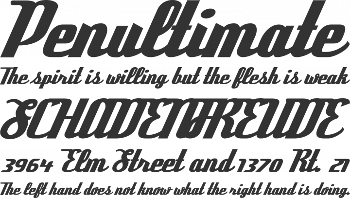 Deftone Stylus Font Phrases