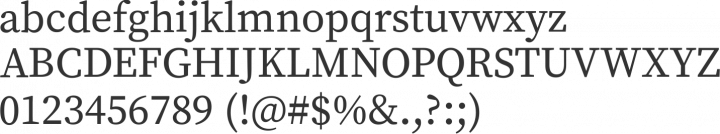 Source Serif Pro Font Specimen