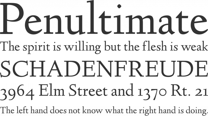 Linden Hill Font Phrases