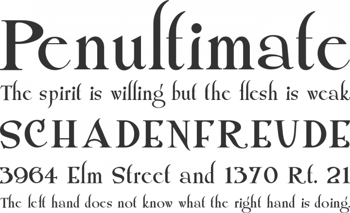Shangri La Font Phrases