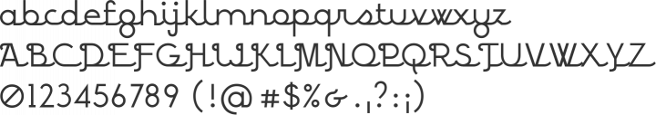 BPscript Font Specimen