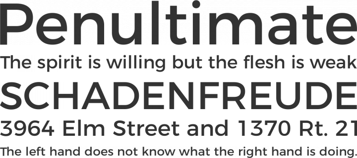 Montserrat Font Phrases