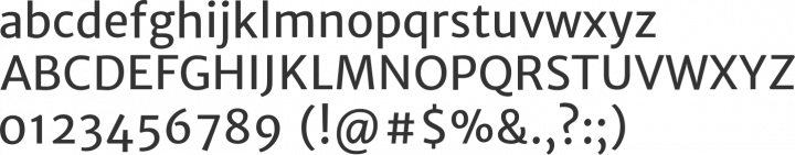 Merriweather Sans Font Specimen