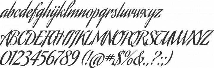 Aguafina Script Font Specimen