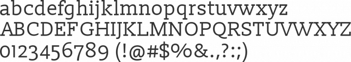Slabo Font Specimen