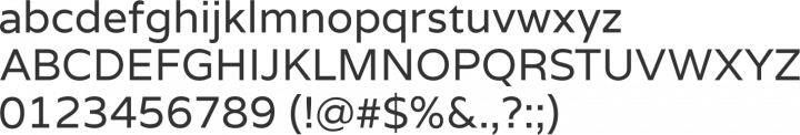 Varela Font Specimen