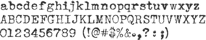 Sears Tower Font Specimen