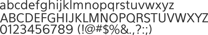 Eau Font Specimen
