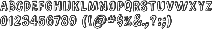 Comic Zine Font Specimen