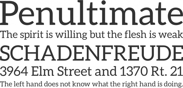 Aleo Font Phrases