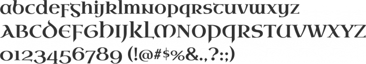 Uncial Antiqua Font Specimen