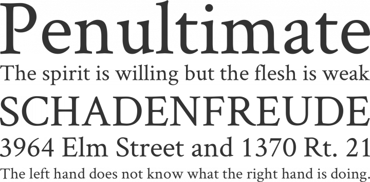 Crimson Text Font Phrases