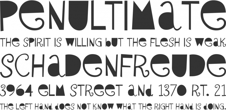 Sybil Green Font Phrases