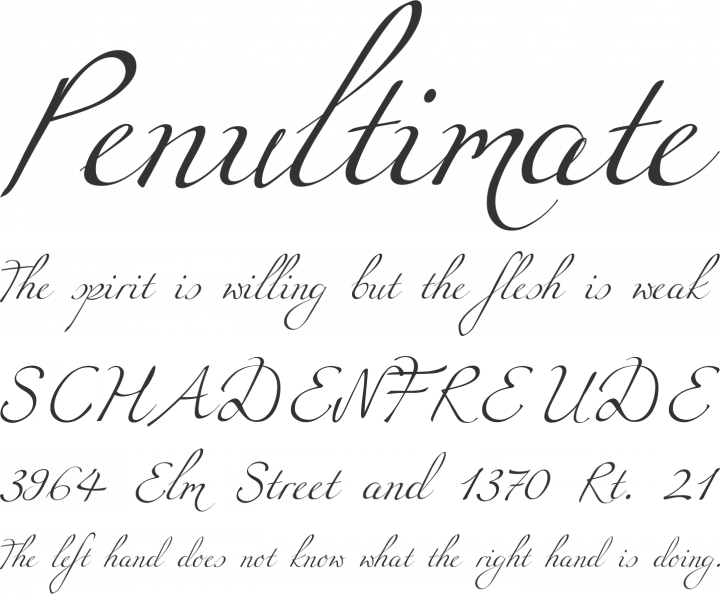 Miama Font Phrases