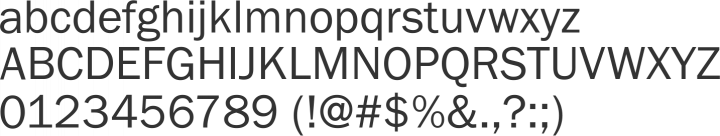 Franklin Gothic FS Font Specimen