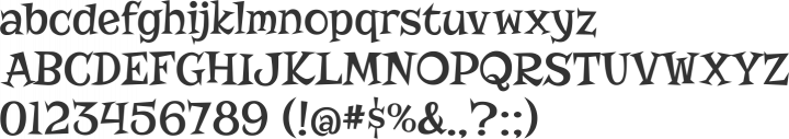 Risque Font Specimen
