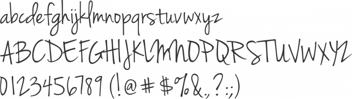 Jenna Sue Font Specimen