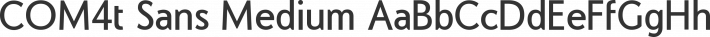 COM4t Sans Medium font family by COM4t
